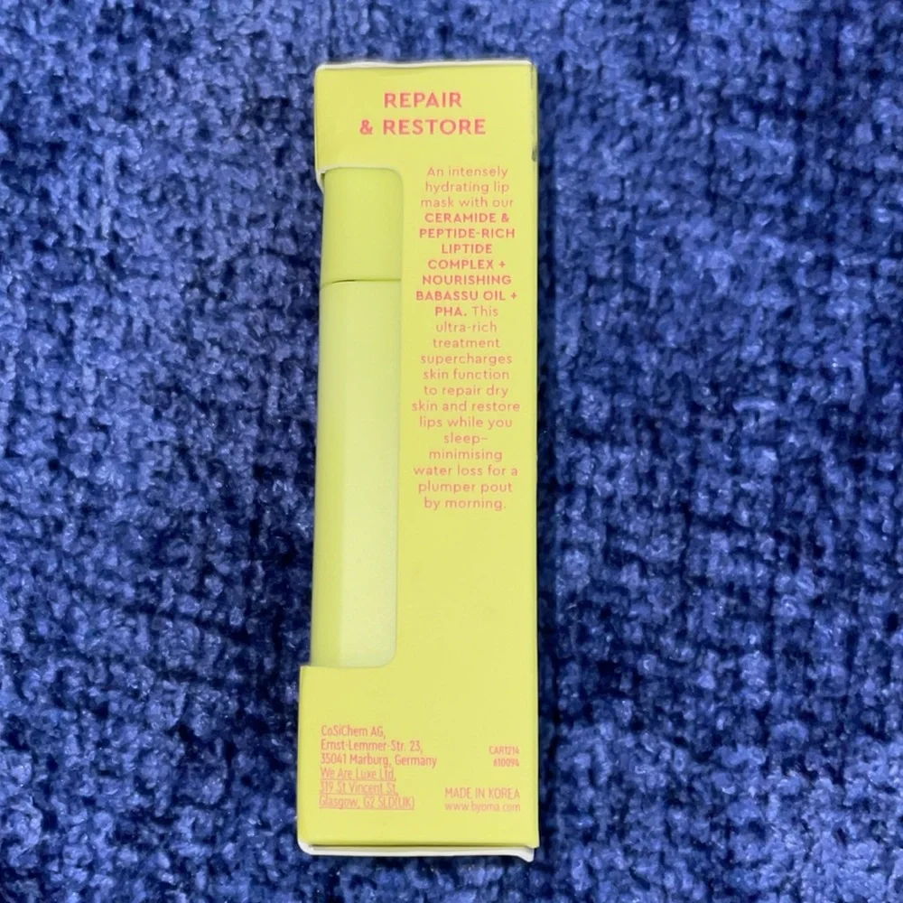NIB BYOMA Liptide Lip Mask in Yellow - Picture 4 of 4